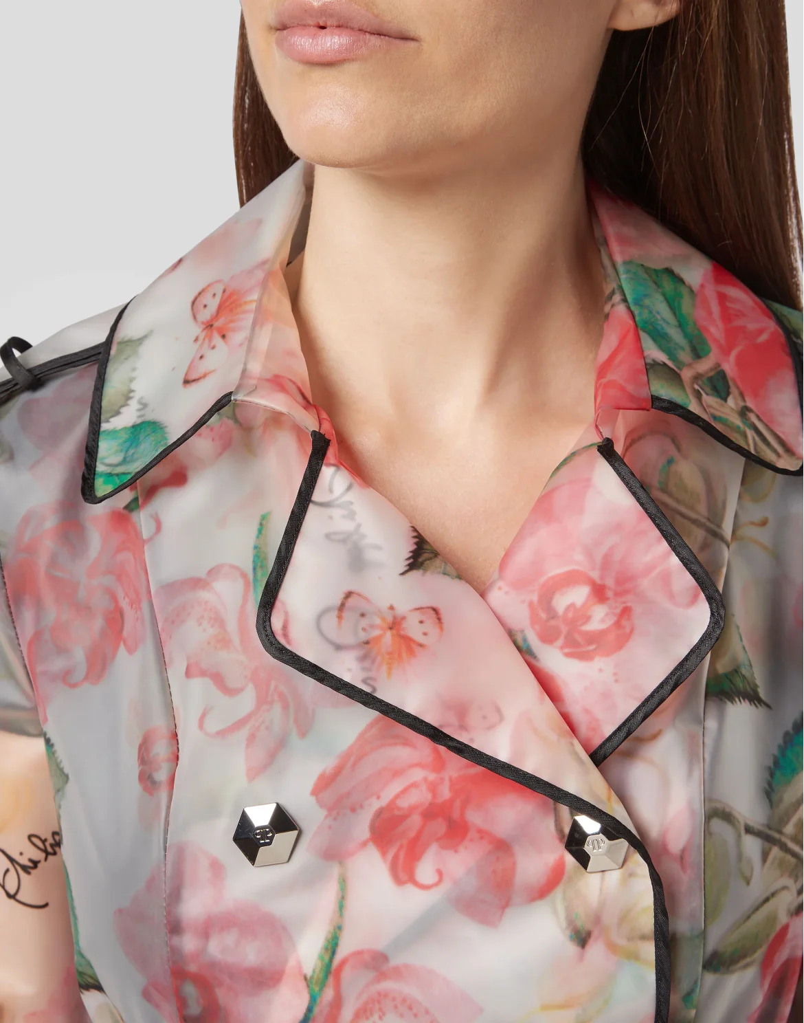 Trench coat Flowers, цвет: Розовый