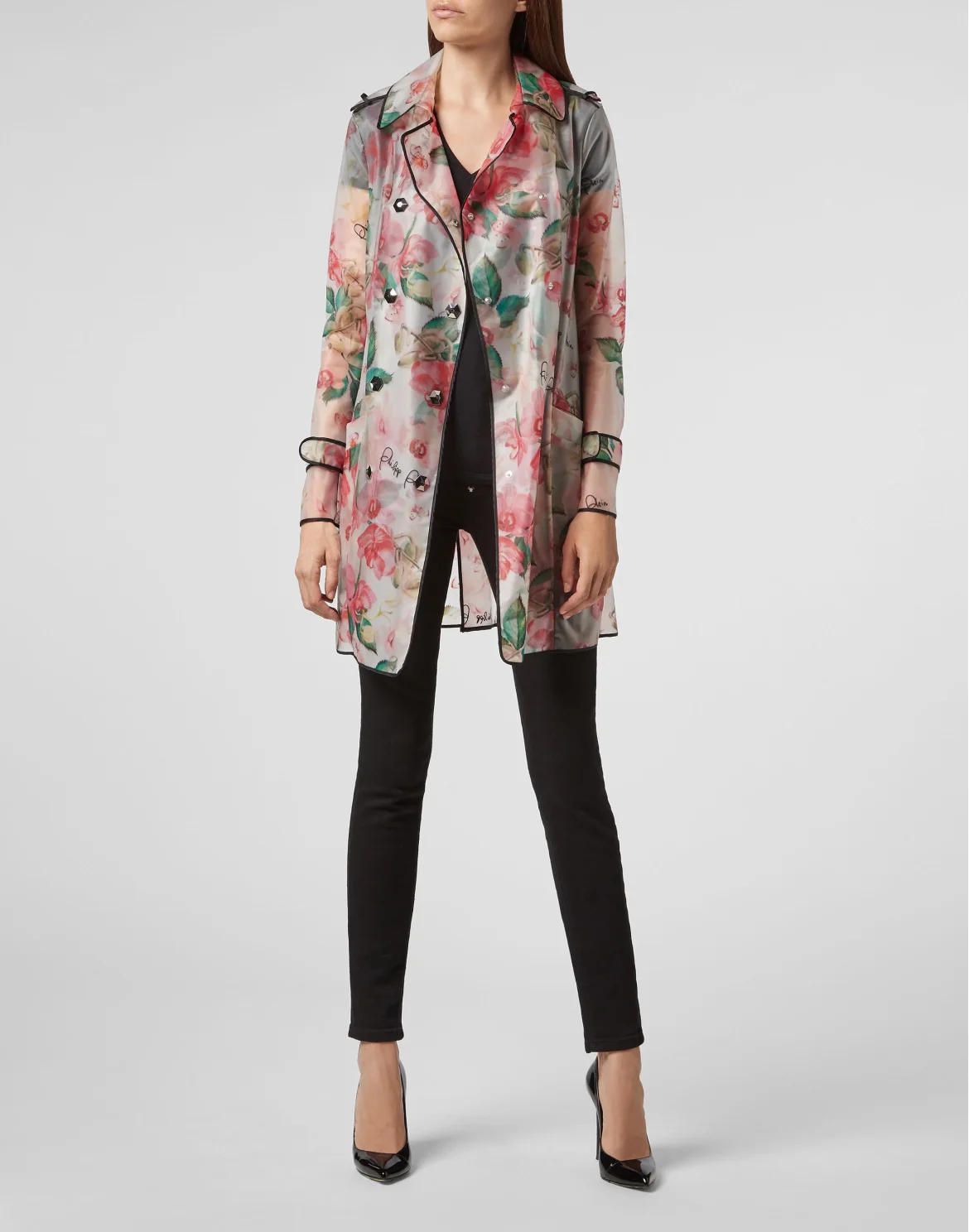 Trench coat Flowers, цвет: Розовый