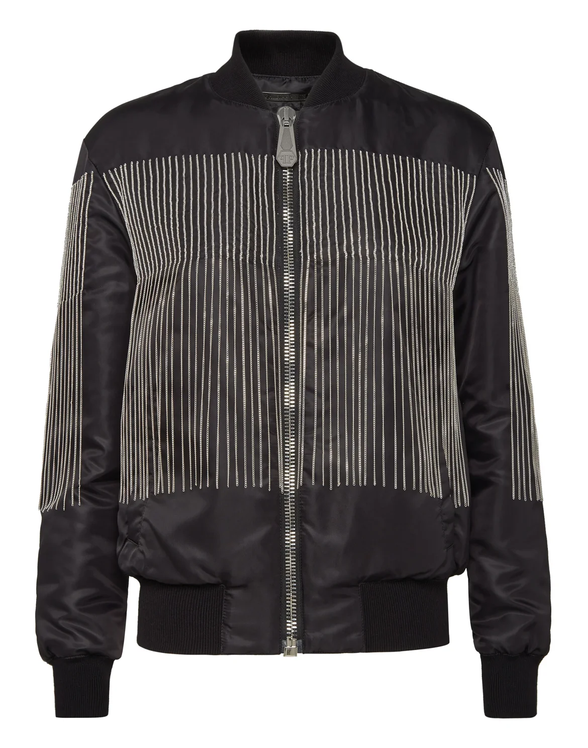 Bomber Fringe, цвет: Черный