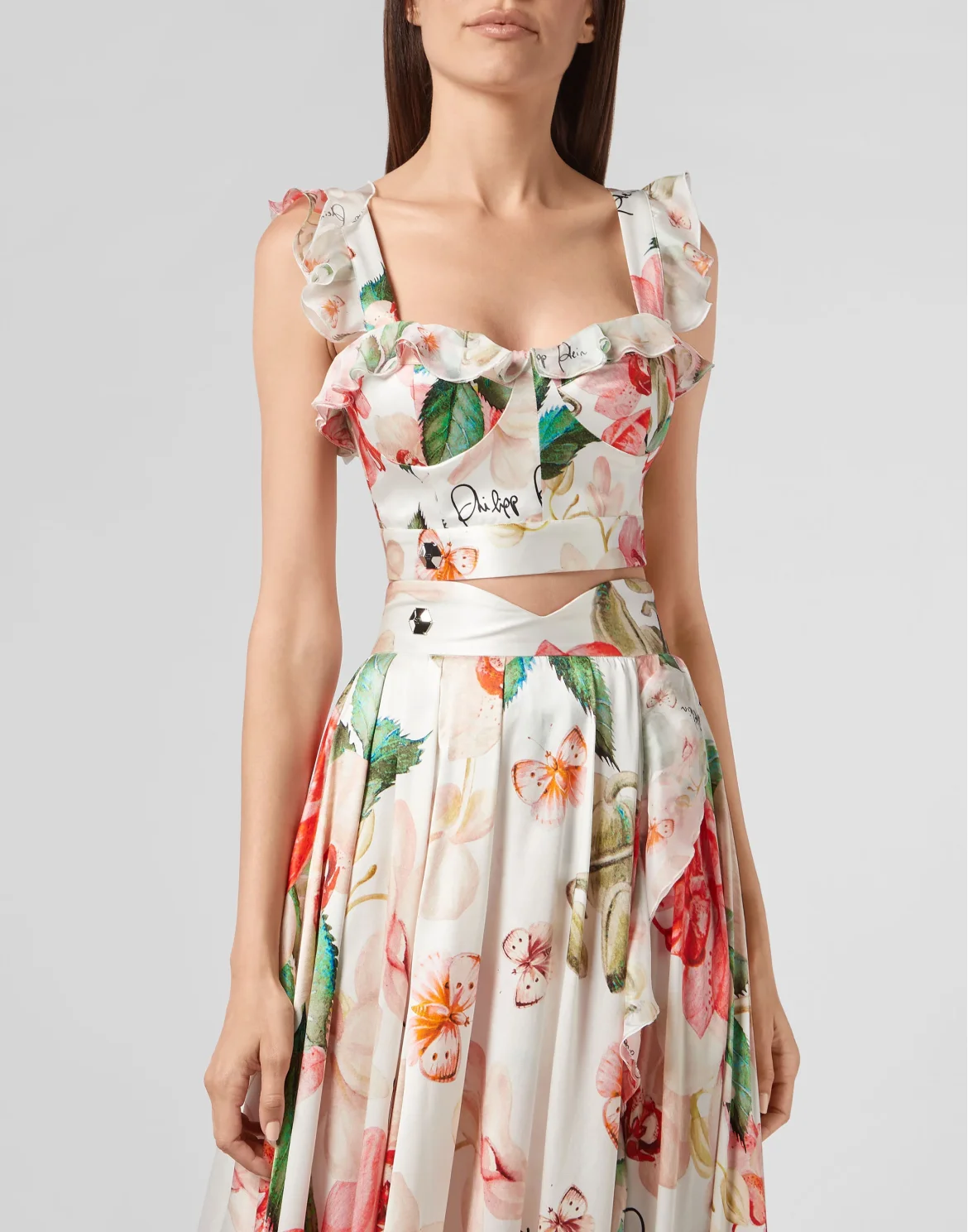 SS Top Flowers, цвет: Белый