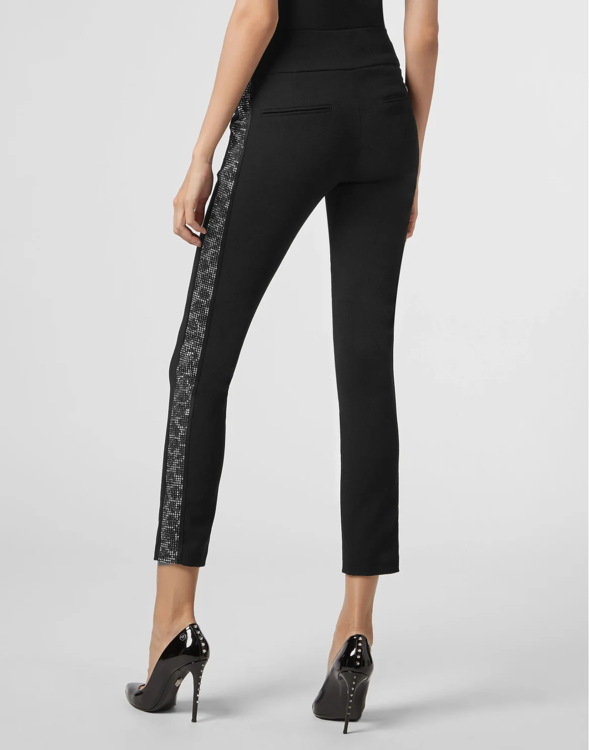 High Waist Slim Fit Maculate, цвет: Черный