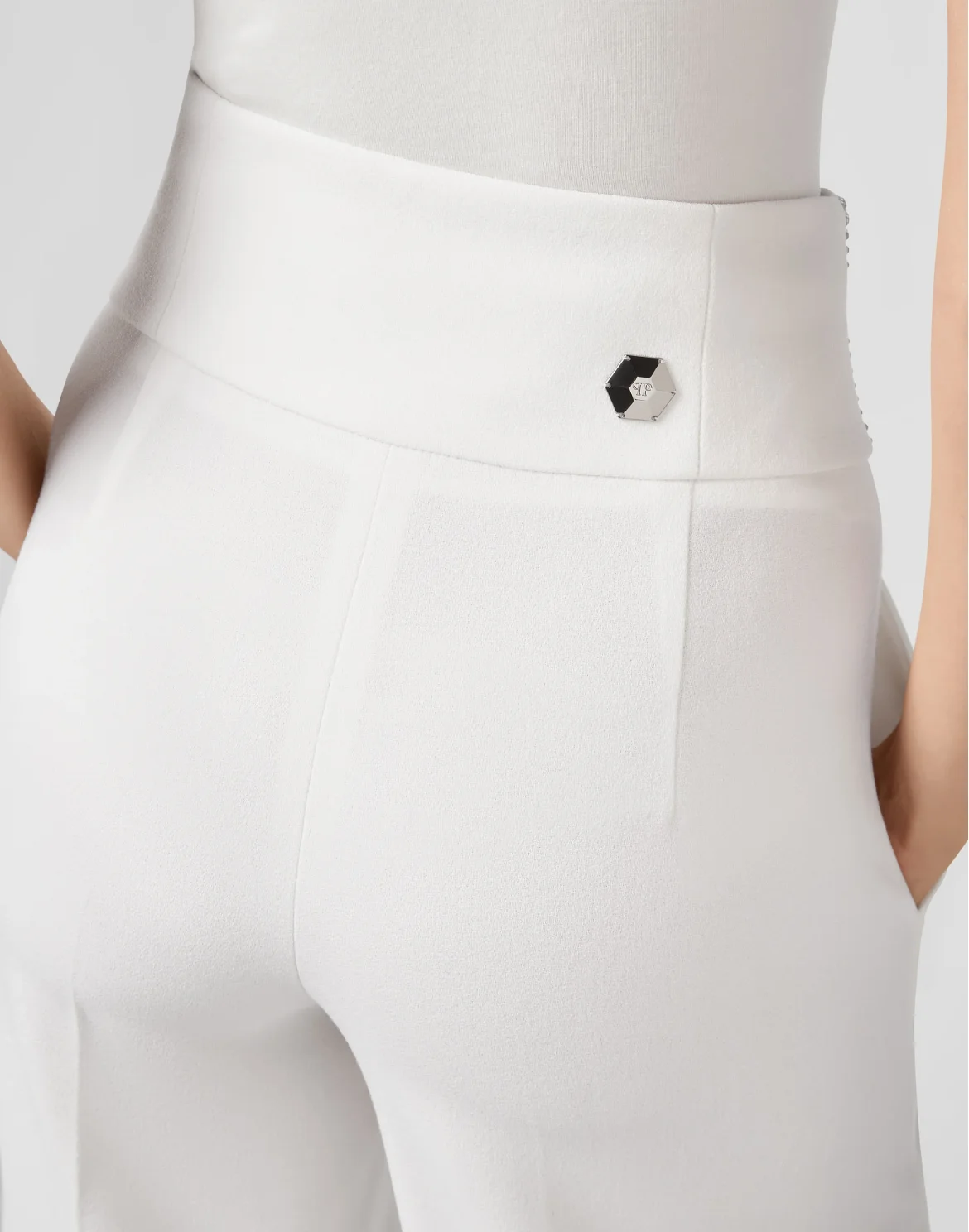 Flare Trousers Crystal, цвет: Белый