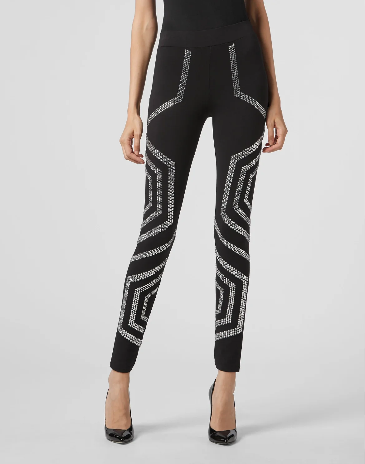 Leggings Geometric, цвет: Черный