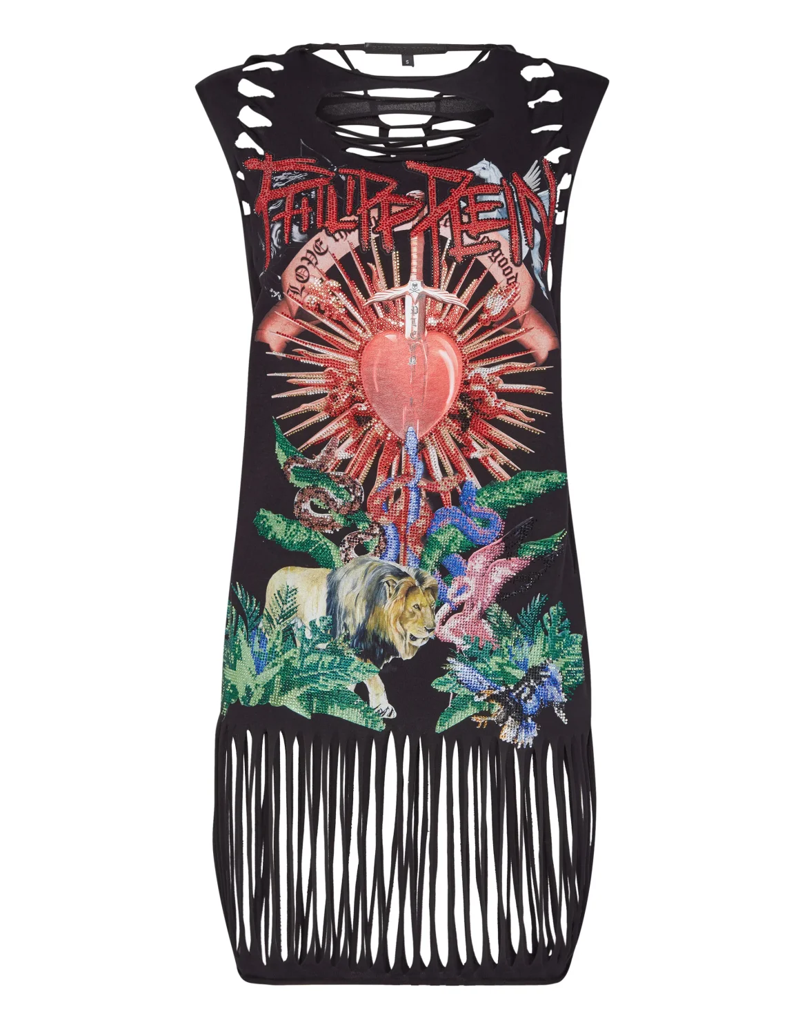 T-Shirt Short Dresses Destroyed, цвет: Черный