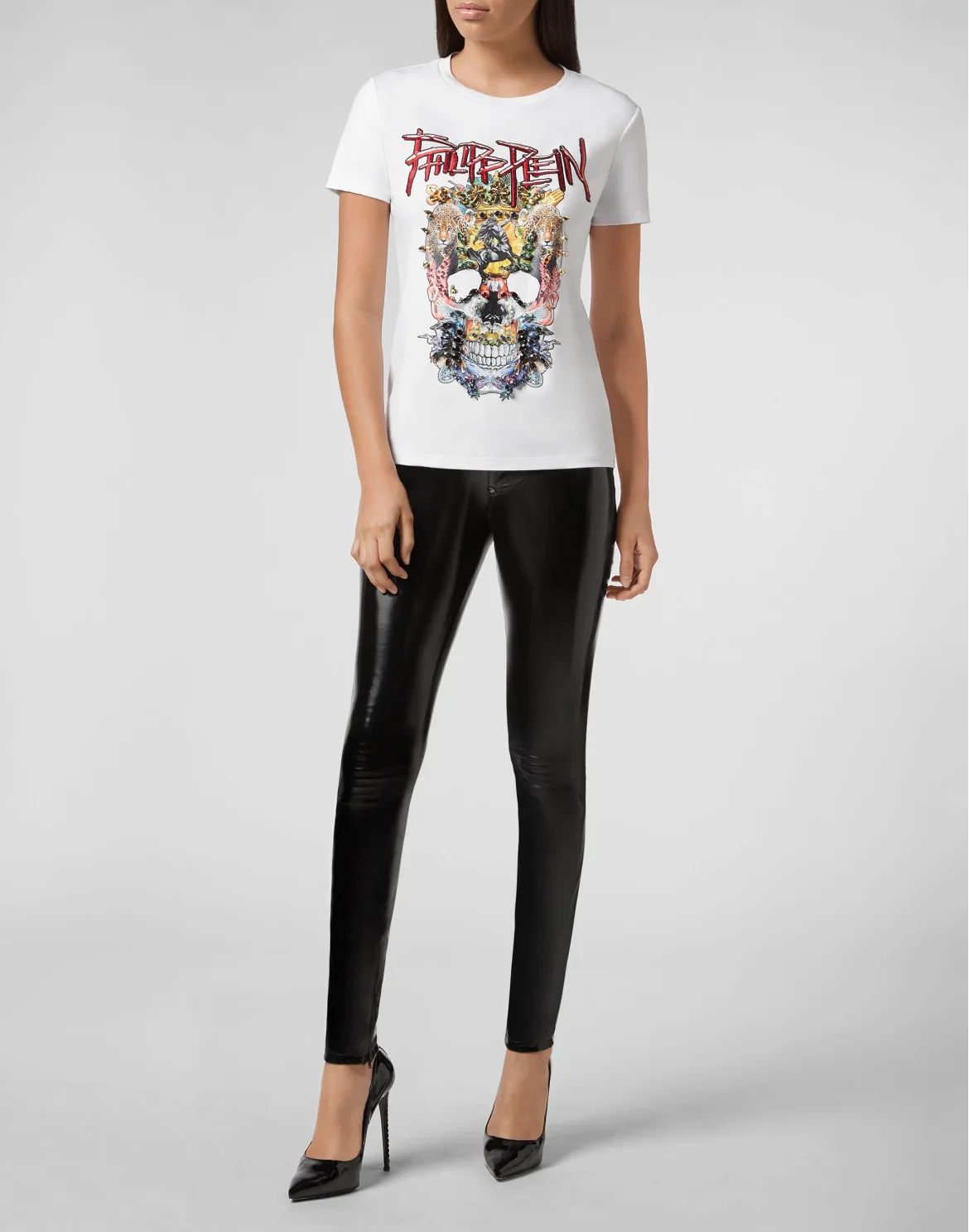 T-shirt Round Neck SS Skull, цвет: Белый