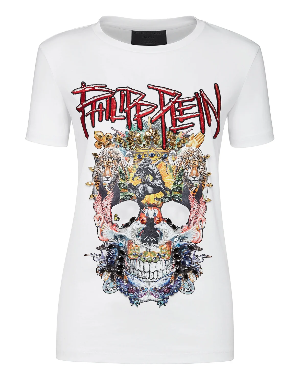 T-shirt Round Neck SS Skull, цвет: Белый
