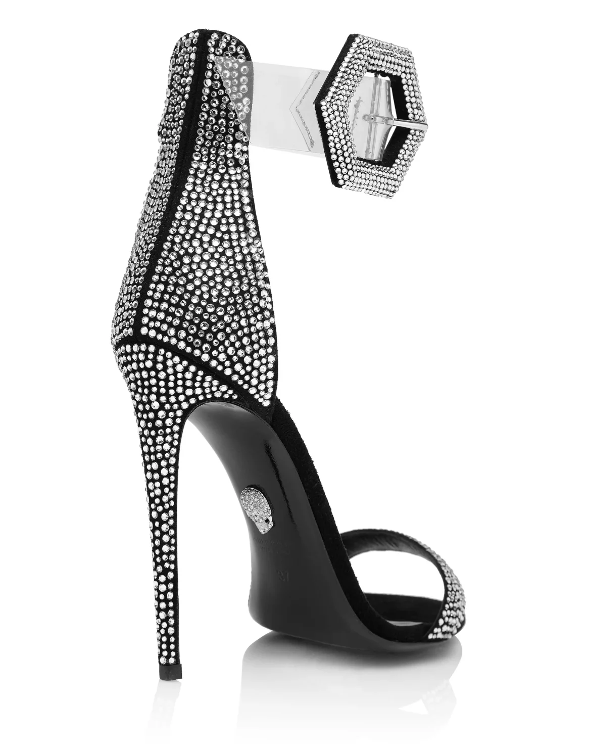 Sandals High Heels Crystal, цвет: Серебристый