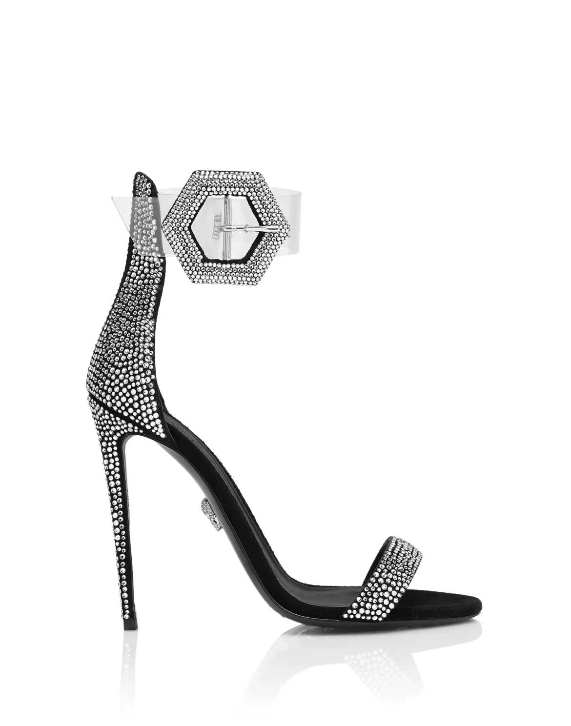 Sandals High Heels Crystal, цвет: Серебристый