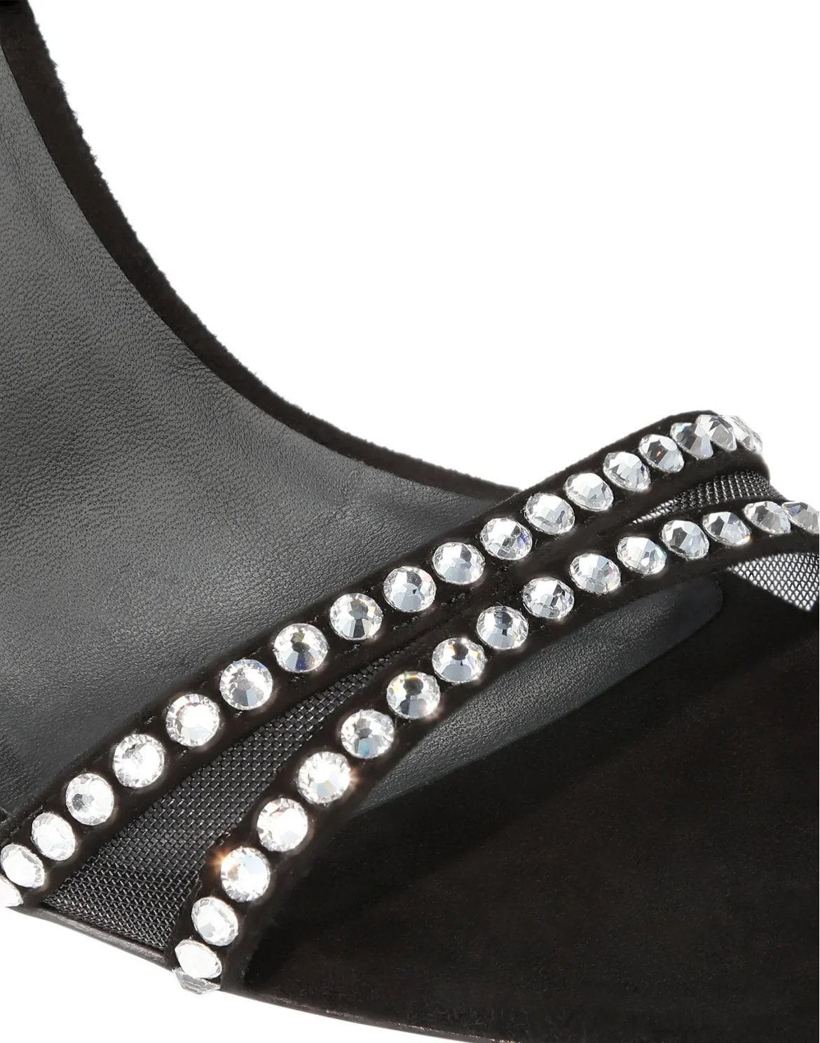 Sandals High Heels Crystal, цвет: Черный