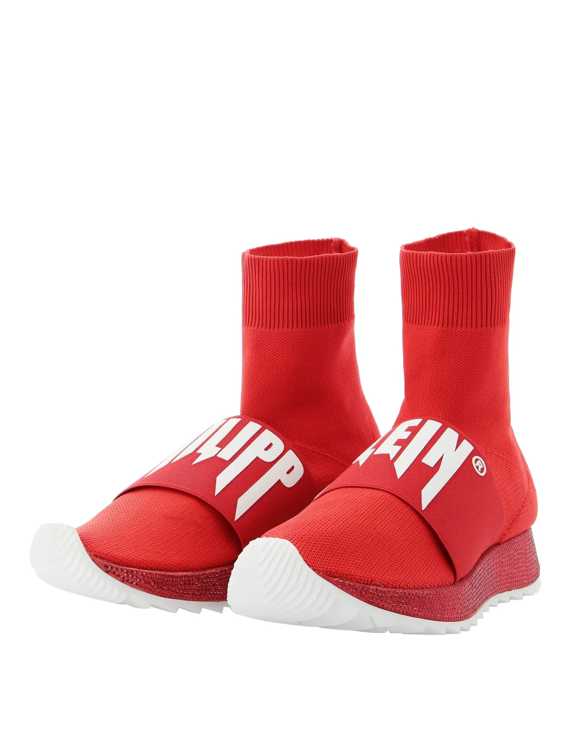 Hi-Top Sneakers Crystal, цвет: Красный
