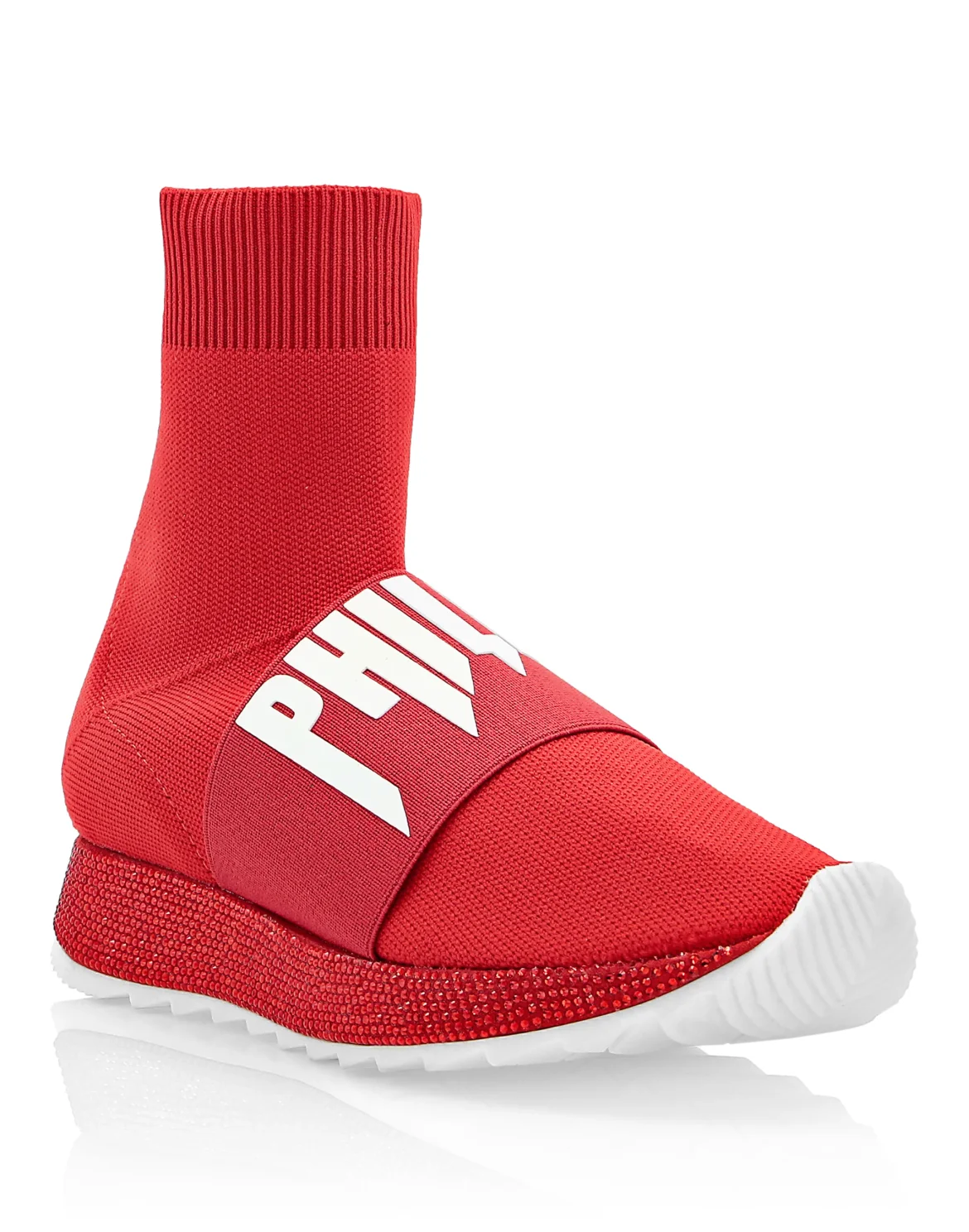 Hi-Top Sneakers Crystal, цвет: Красный