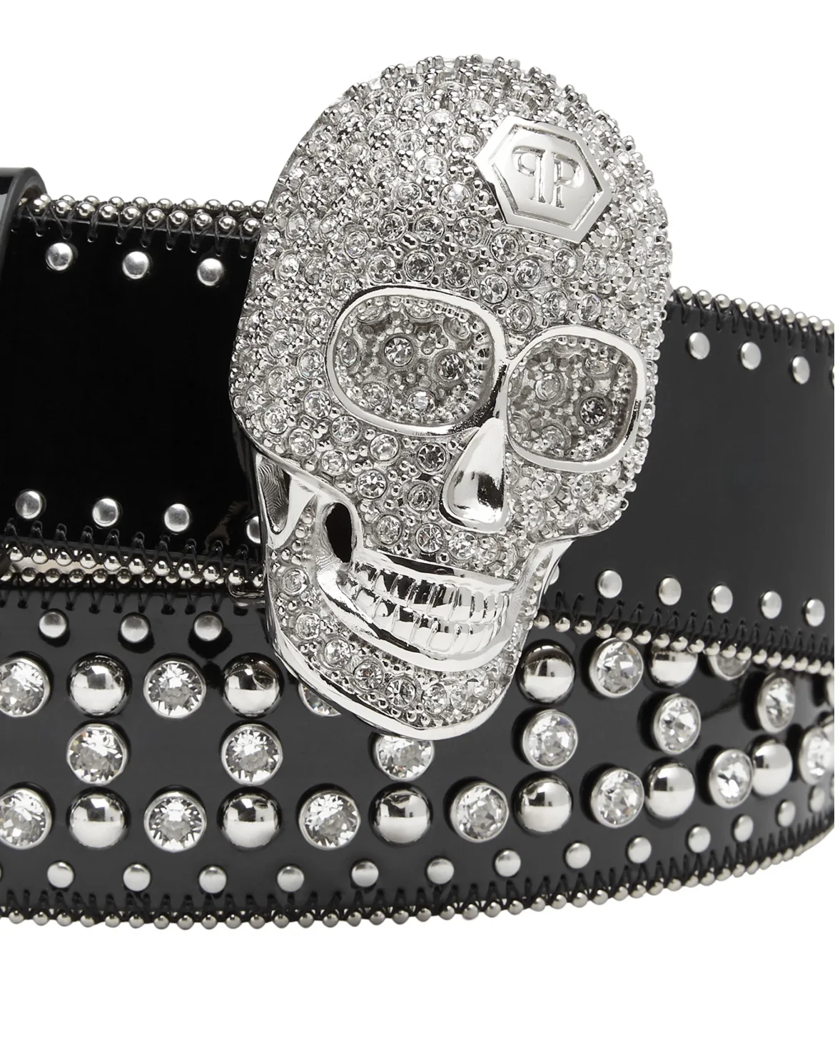 Belt Skull crystal, цвет: Черный