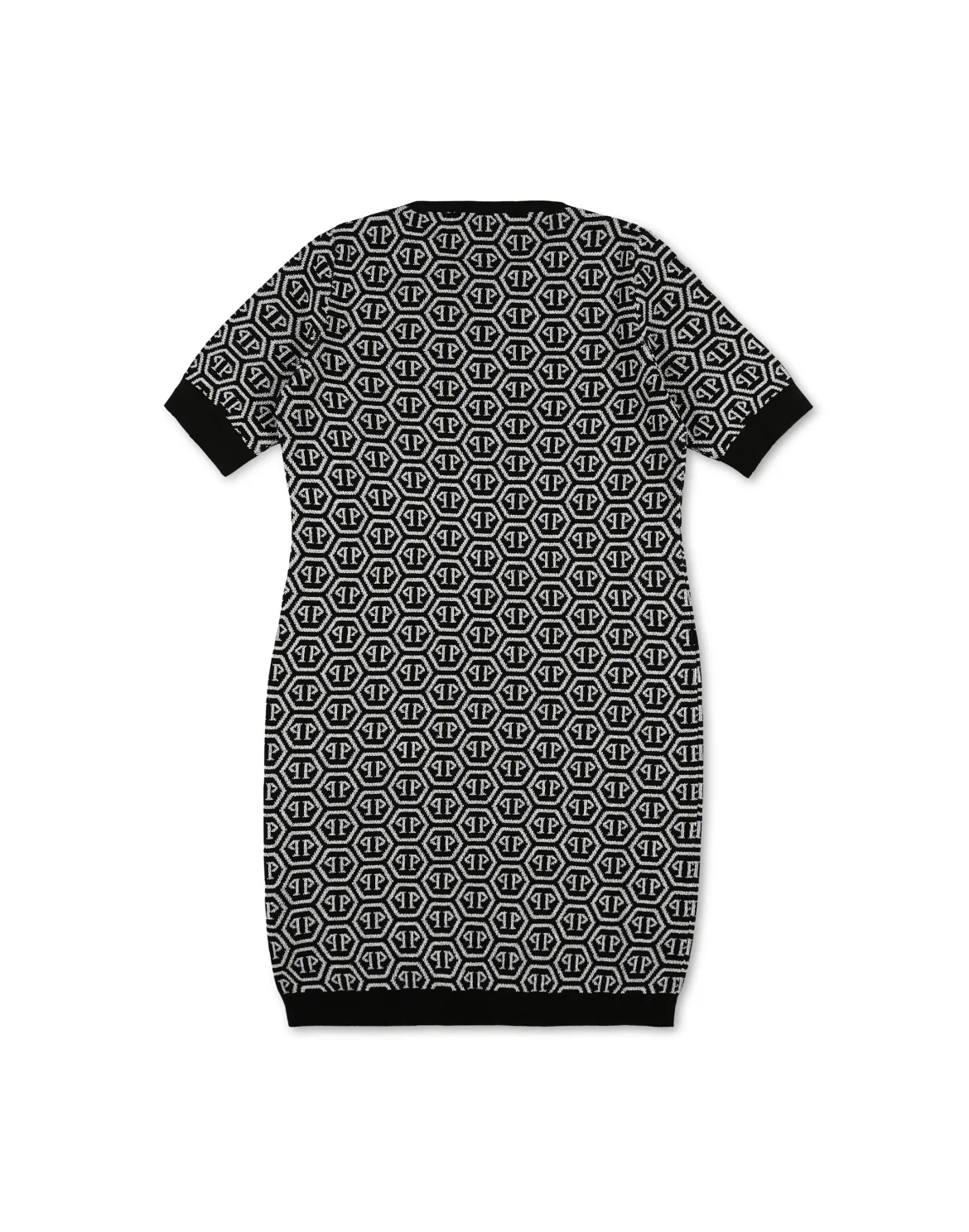 Knit Day Dress SS All over PP, цвет: Черный