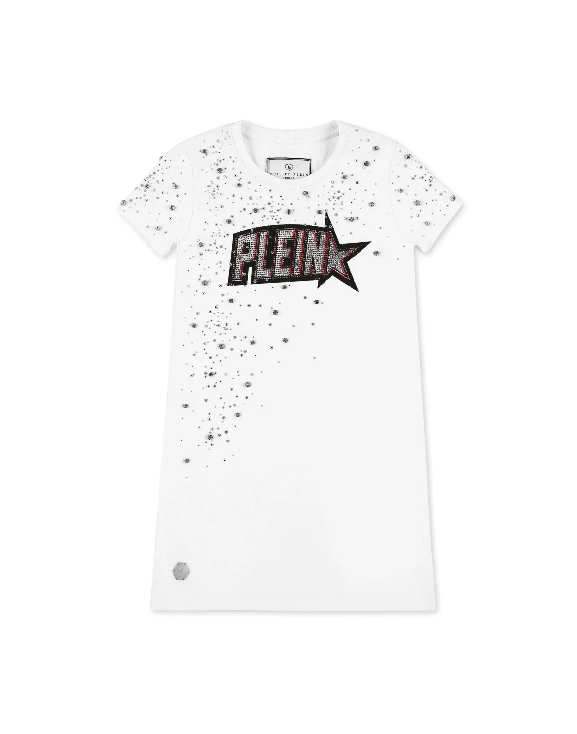 T-Shirt Short Dresses Plein Star, цвет: Белый