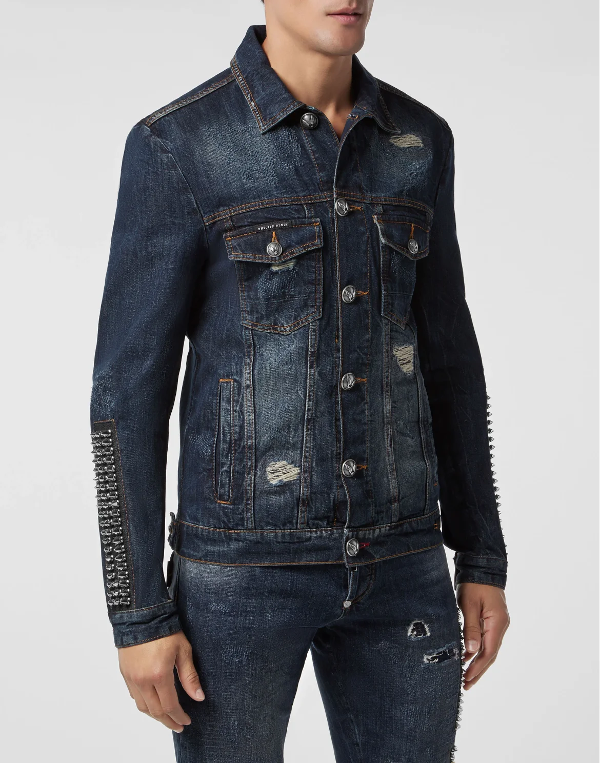 Denim Jacket Destroyed, цвет: Синий