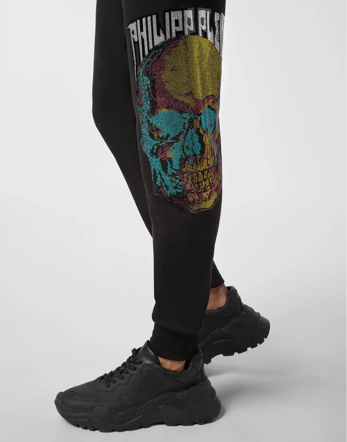 Jogging Trousers Skull and Plein, цвет: Черный