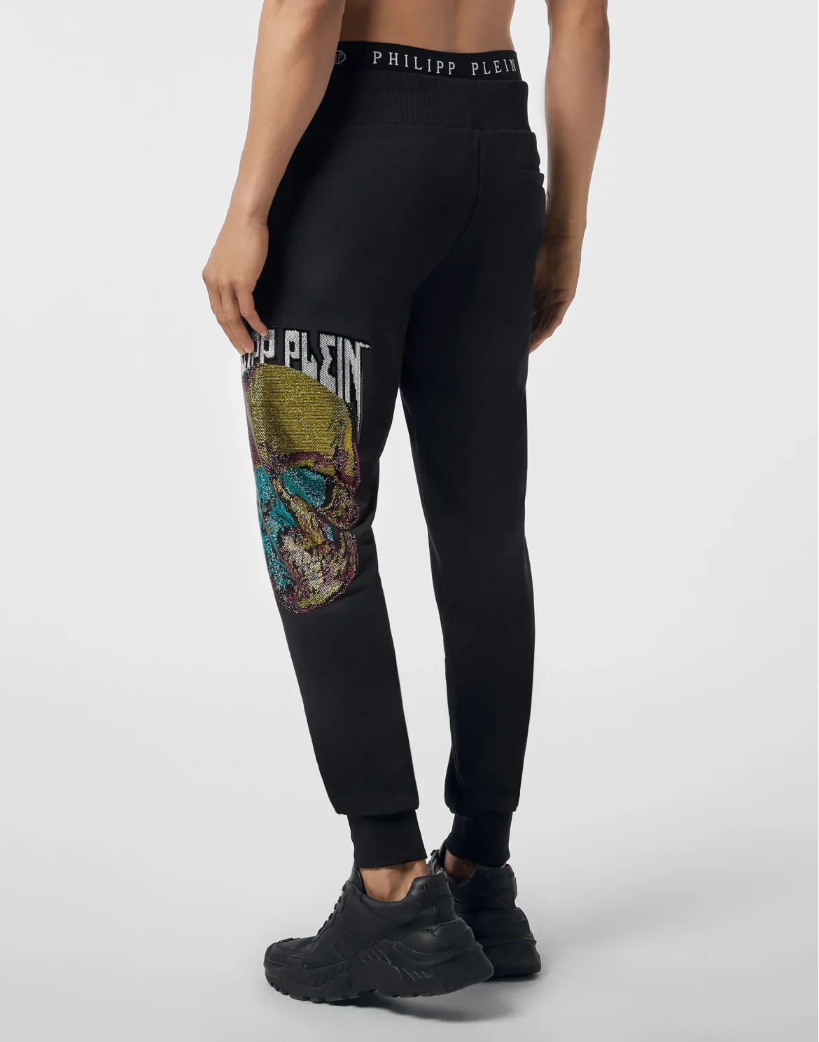Jogging Trousers Skull and Plein, цвет: Черный