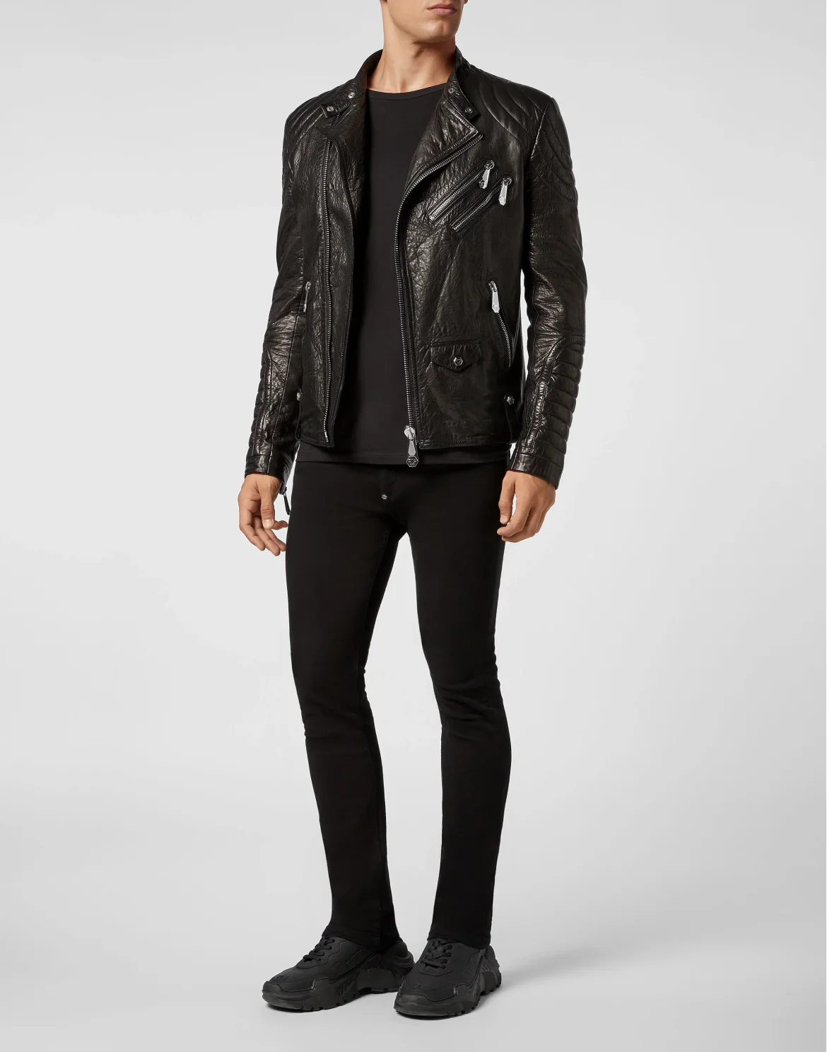 Leather Biker Rock PP, цвет: Черный