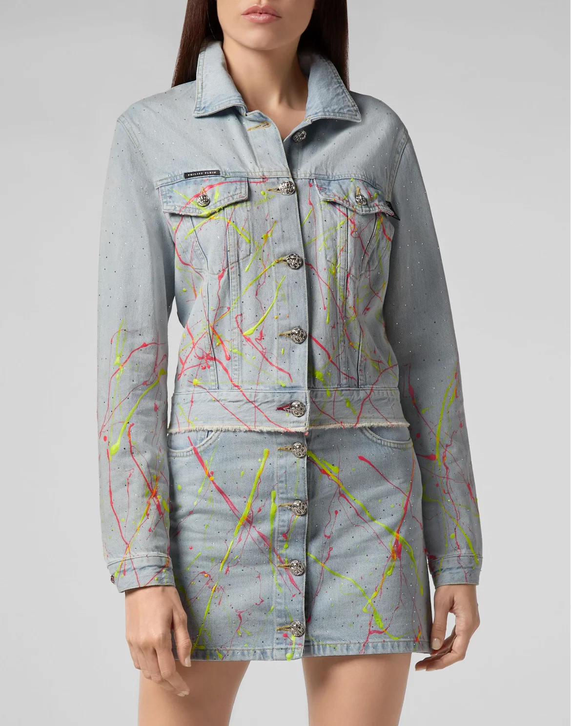 Denim Jacket Crystal, цвет: Голубой