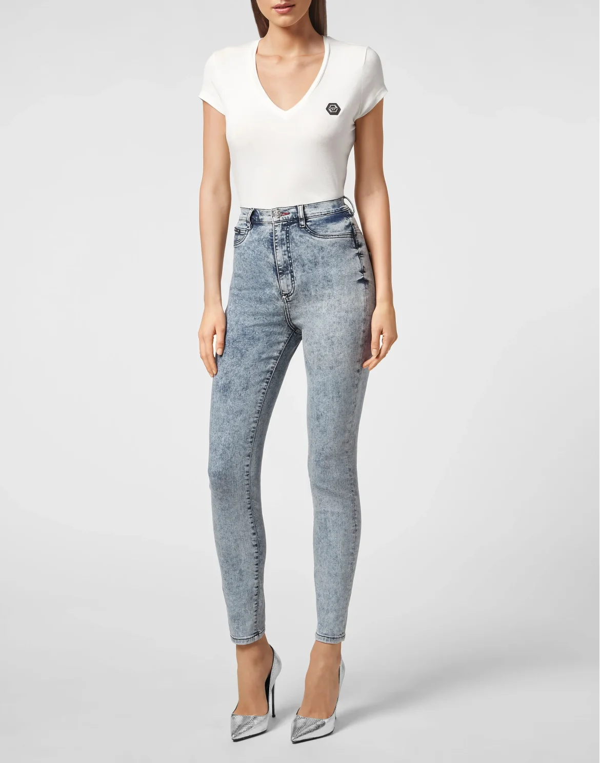 Super High Waist Jegging, цвет: Синий
