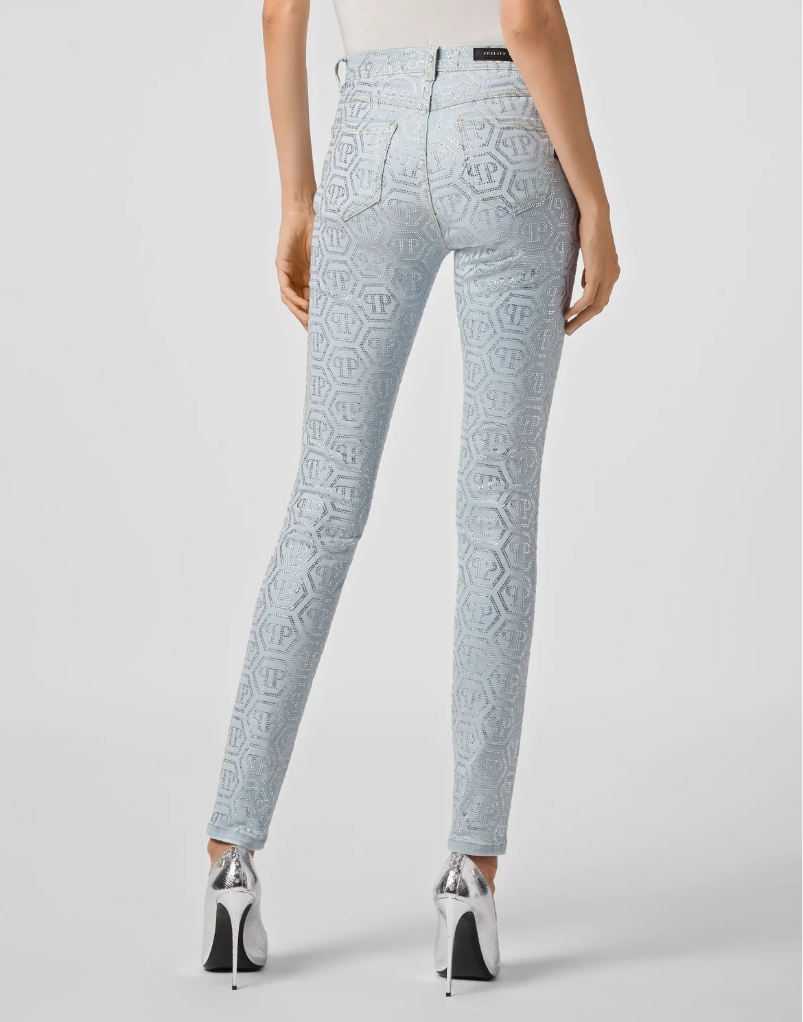 High Waist Jegging All over PP, цвет: Голубой