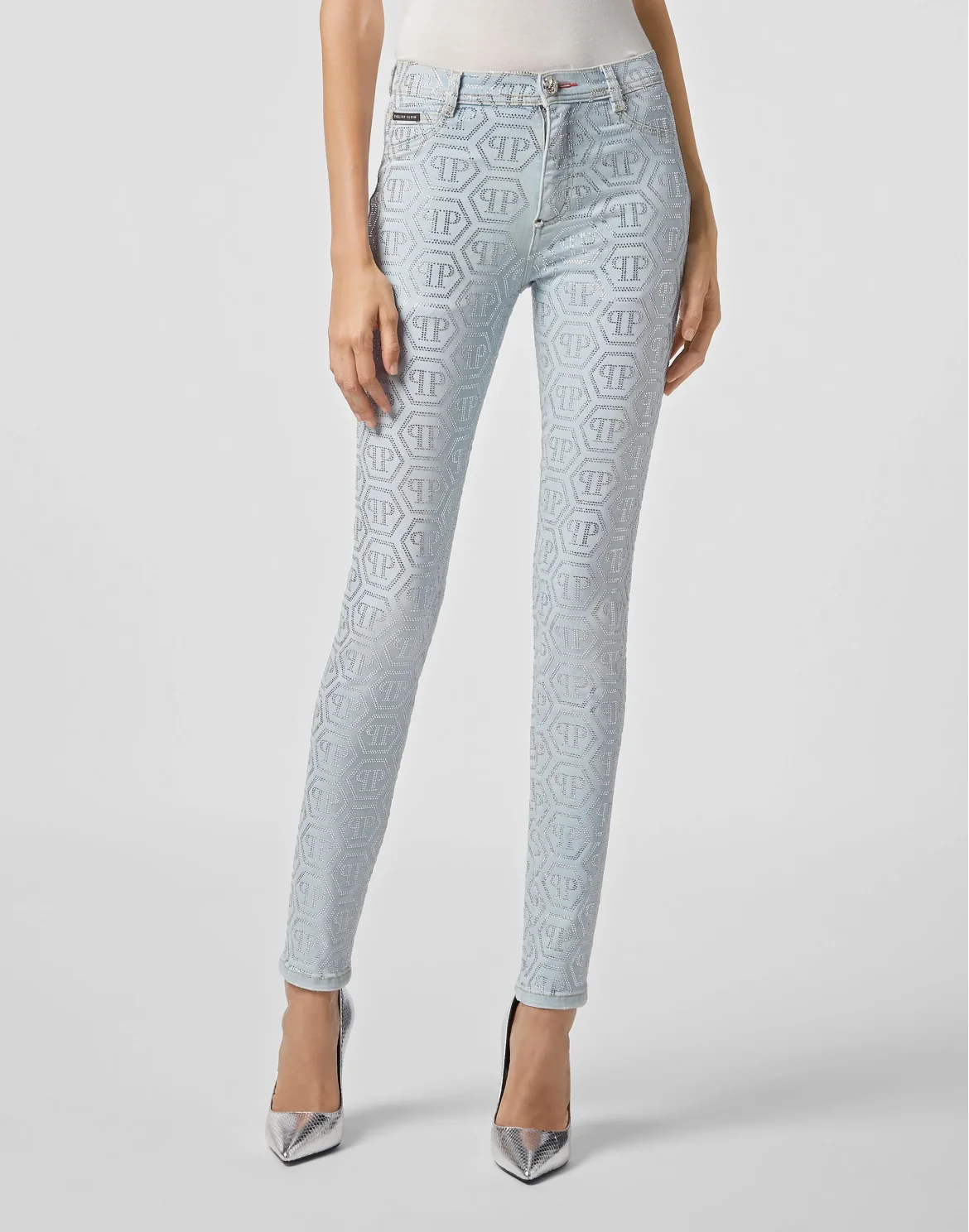 High Waist Jegging All over PP, цвет: Голубой