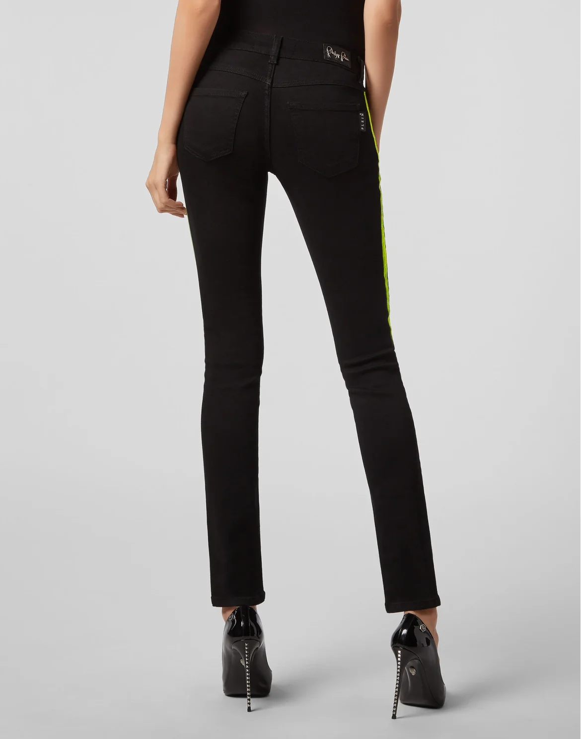 Slim Fit Gothic Plein, цвет: Черный