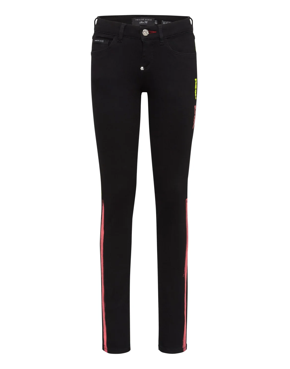 Slim Fit Gothic Plein, цвет: Черный