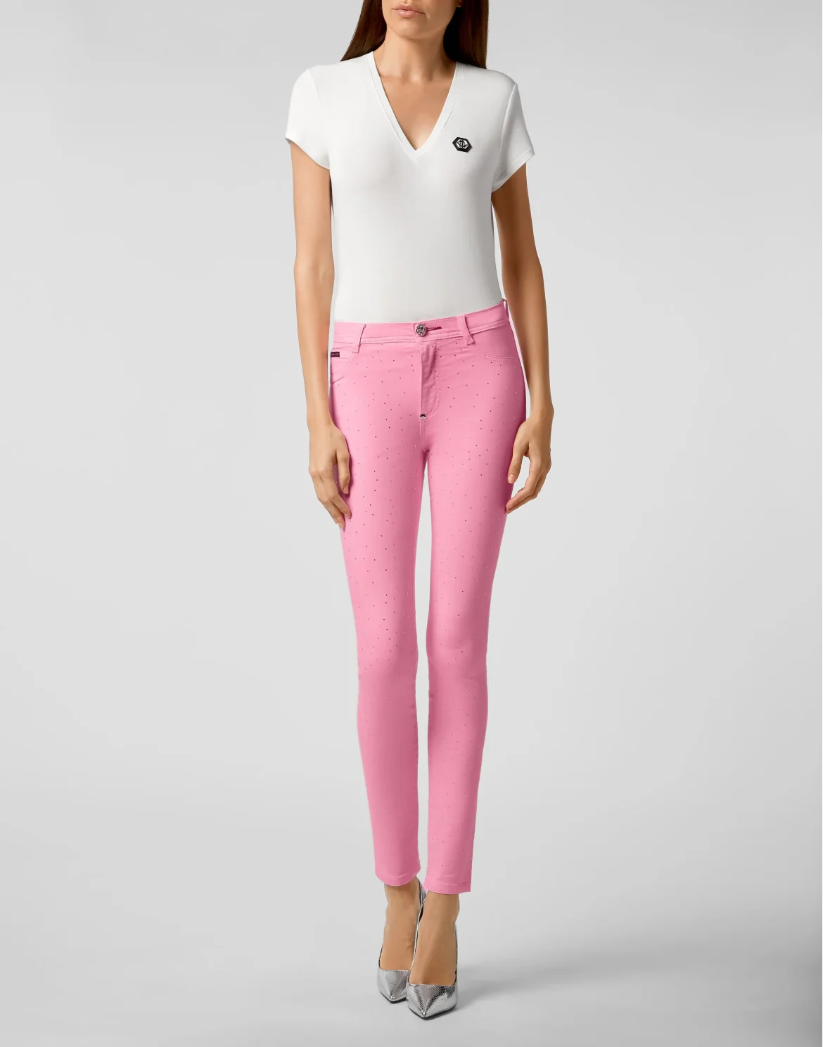 High Waist Jegging Crystal, цвет: Розовый