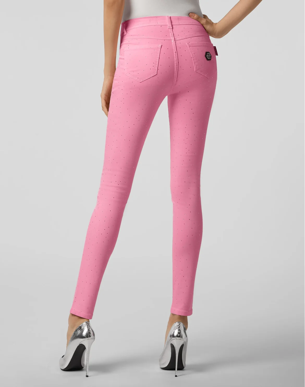 High Waist Jegging Crystal, цвет: Розовый