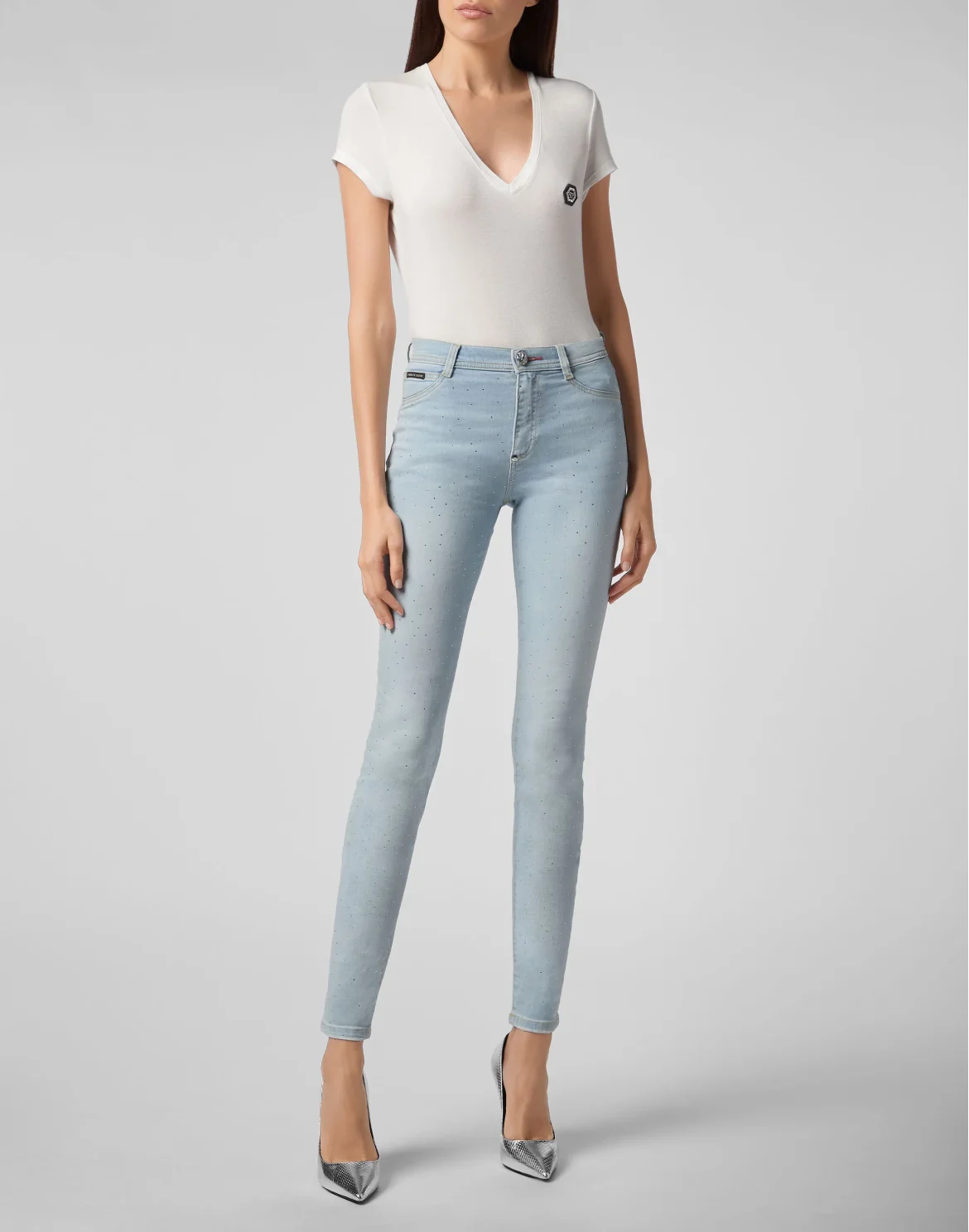 High Waist Jegging Crystal, цвет: Голубой