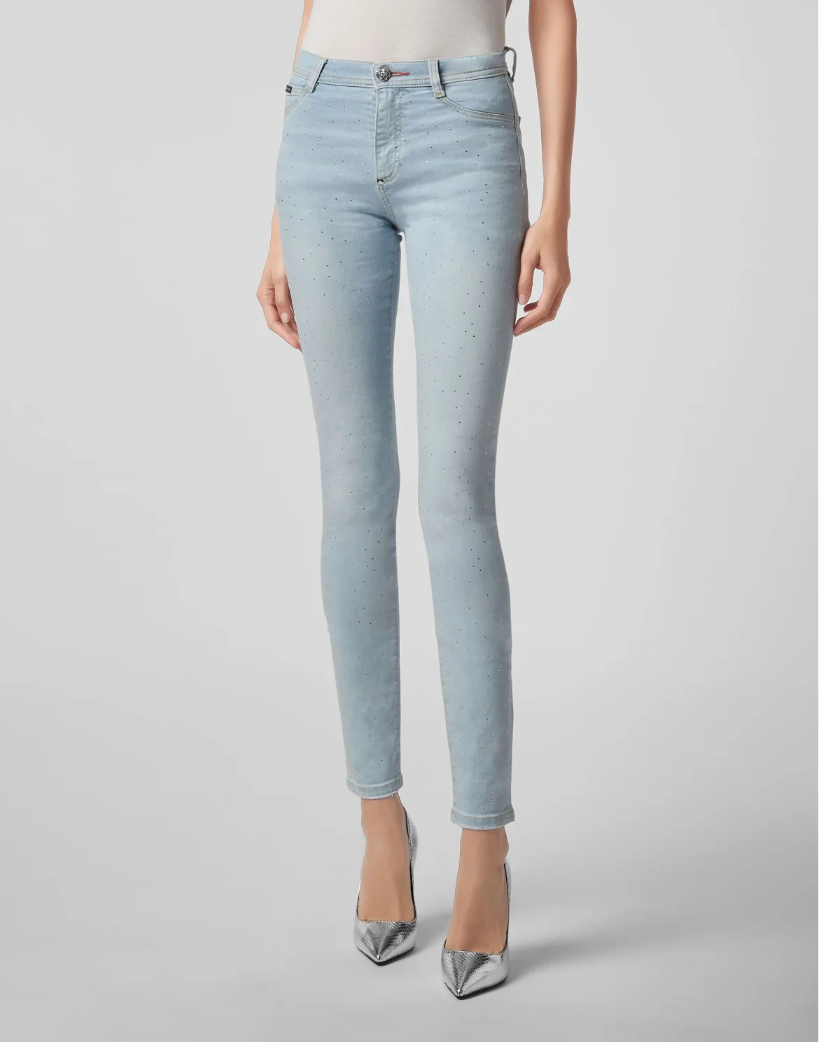 High Waist Jegging Crystal, цвет: Голубой