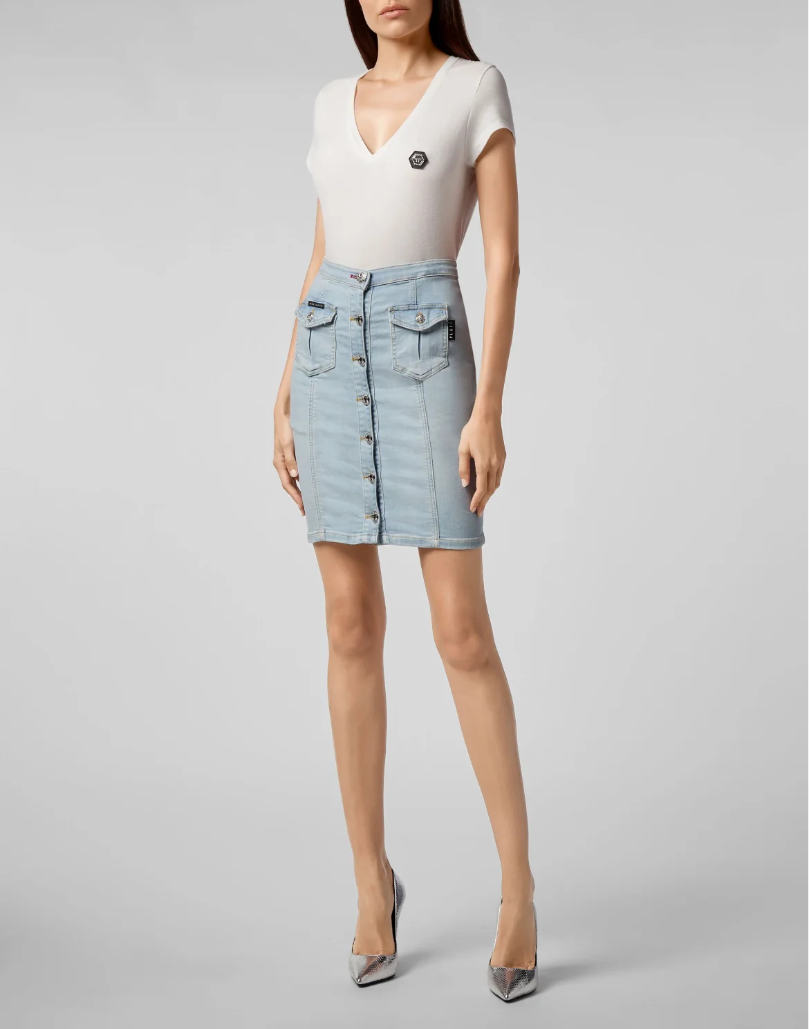 Denim Skirt, цвет: Голубой