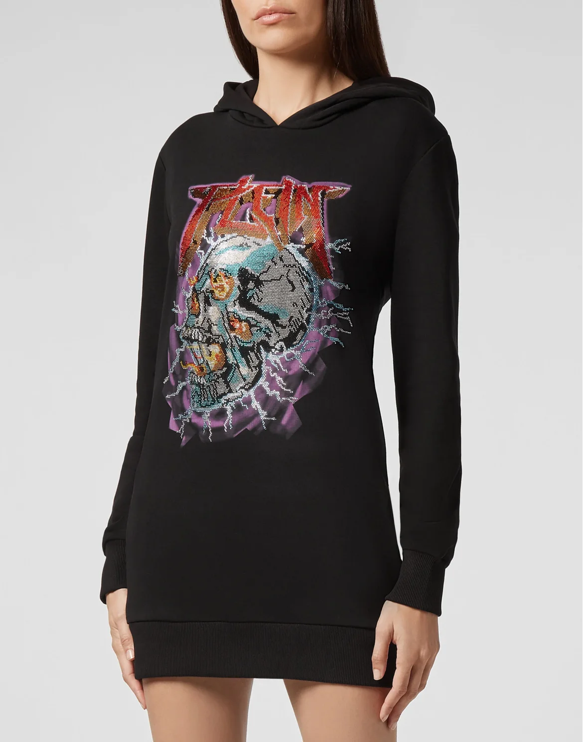 Hoodie sweatshirt Dress Rock PP, цвет: Черный