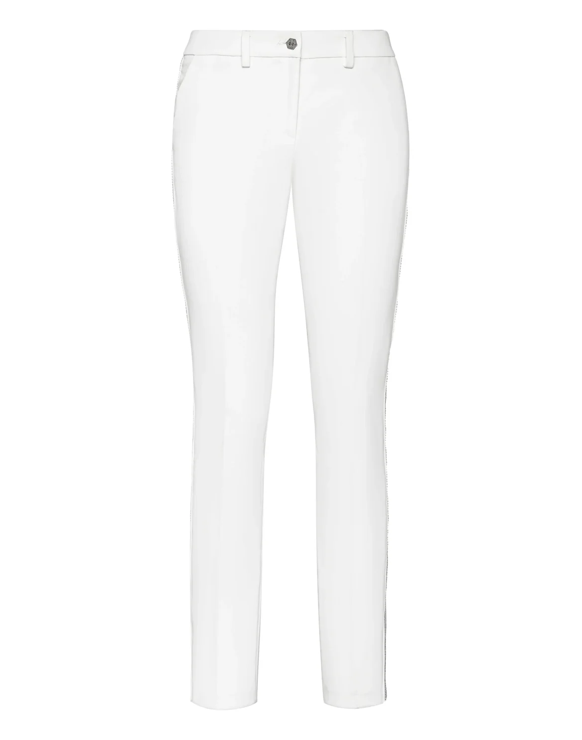 Trousers Crystal Plein, цвет: Белый