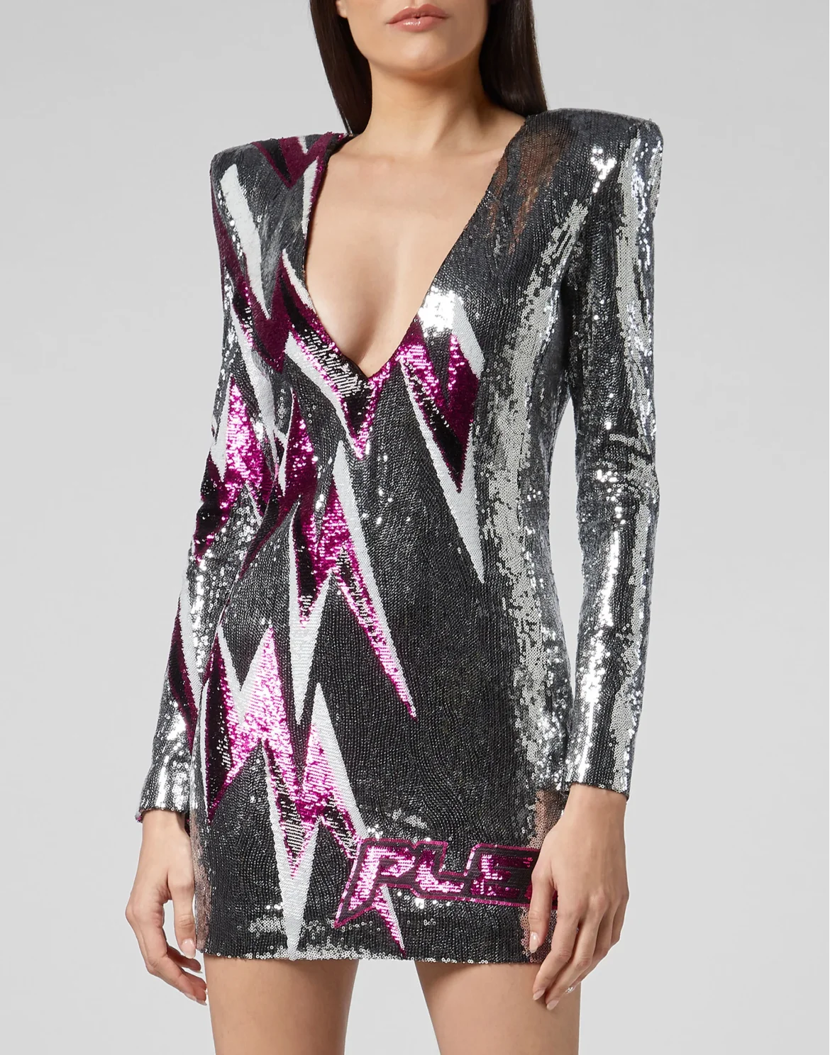 Short Dress Thunder, цвет: Серебристый