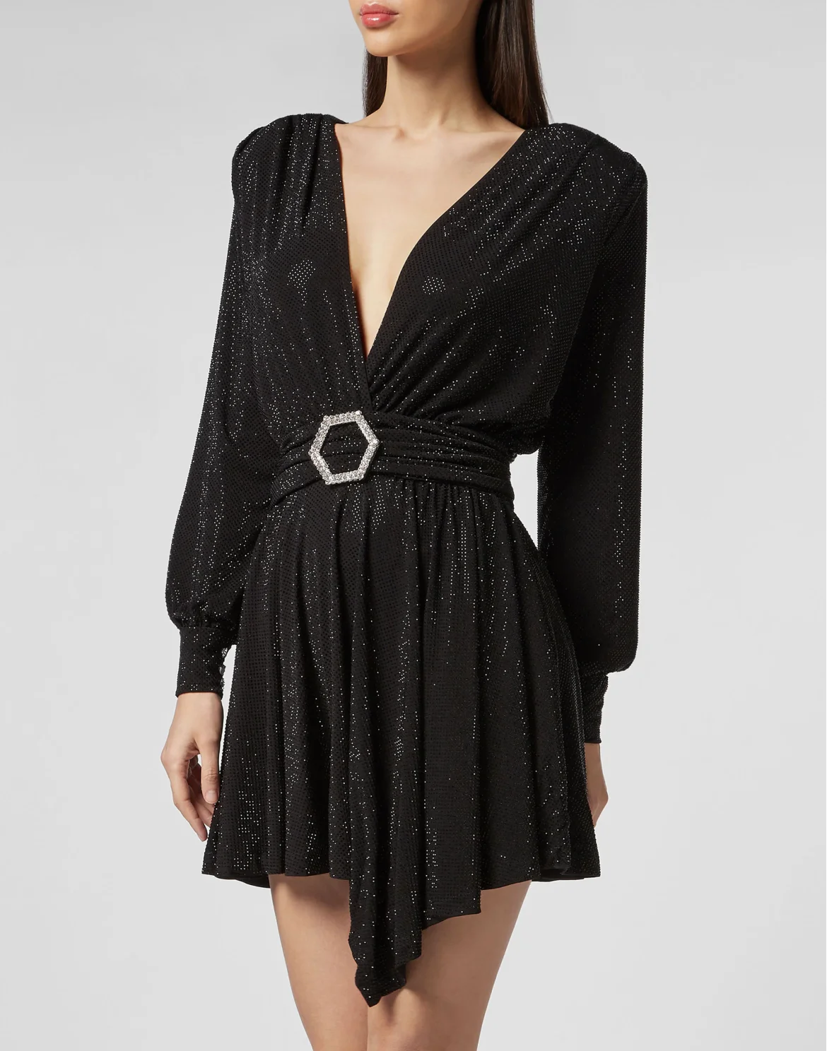 Short Dress Crystal, цвет: Черный