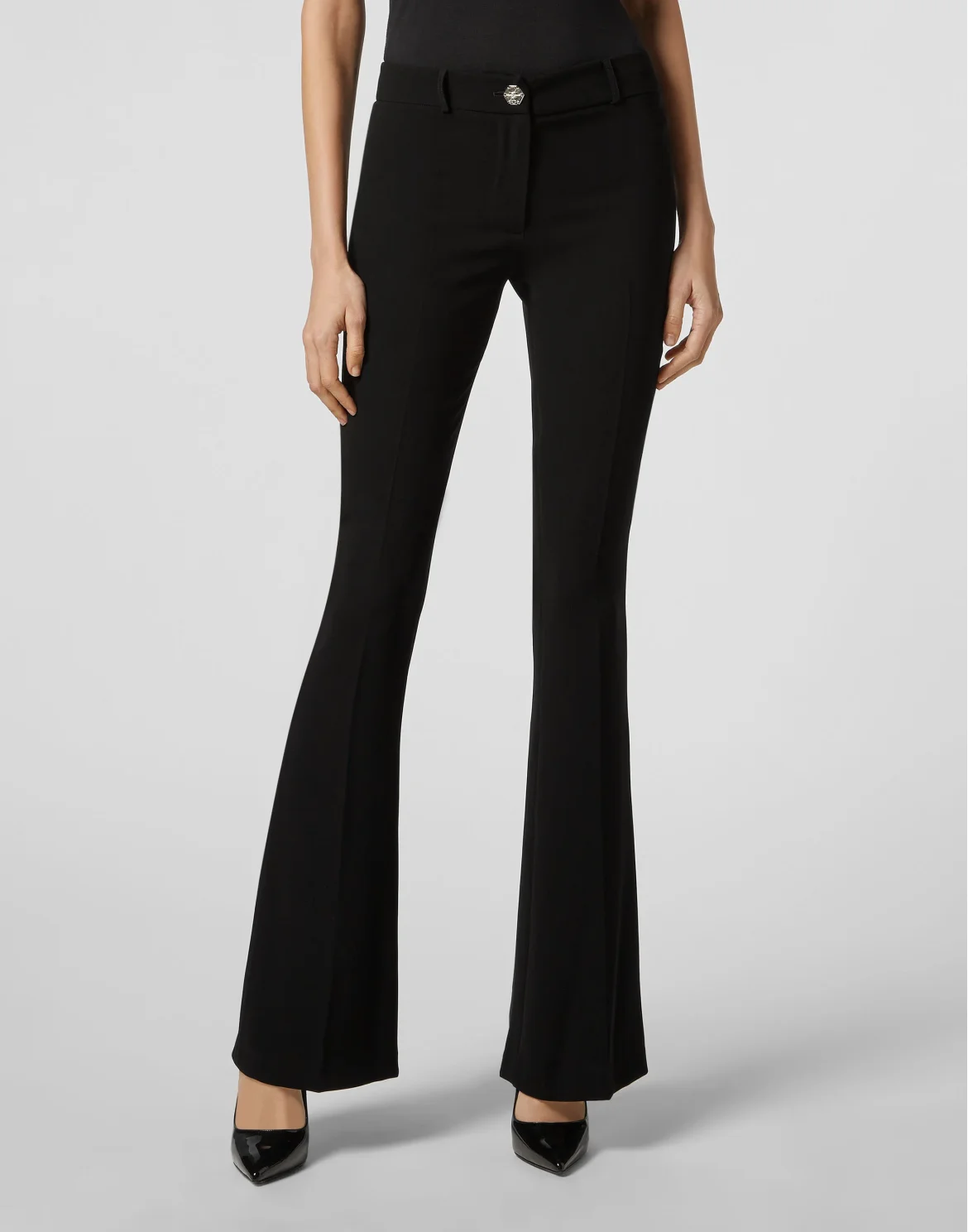 Flare Trousers Elegant, цвет: Черный