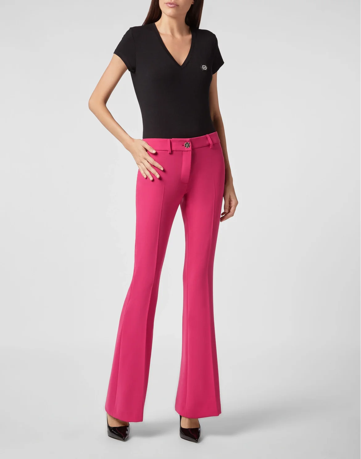 Flare Trousers Elegant, цвет: Розовый