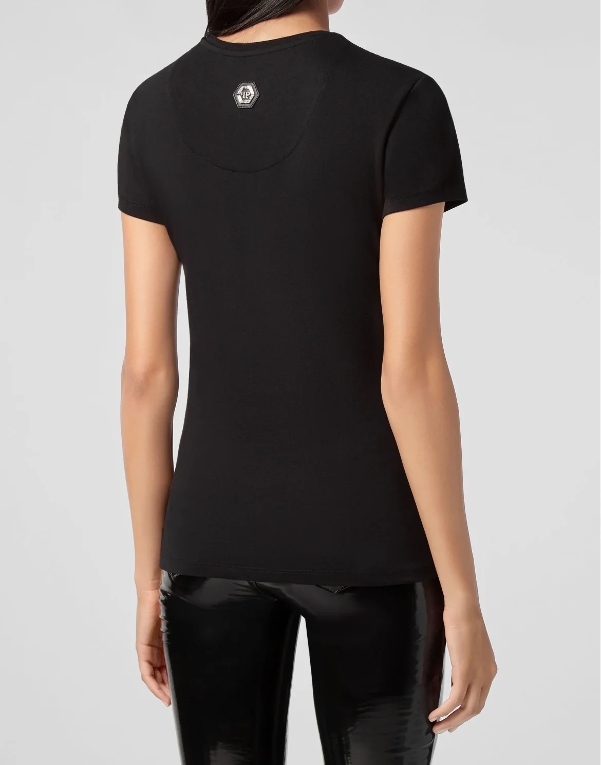 T-shirt Round Neck SS Crystal Plein, цвет: Черный
