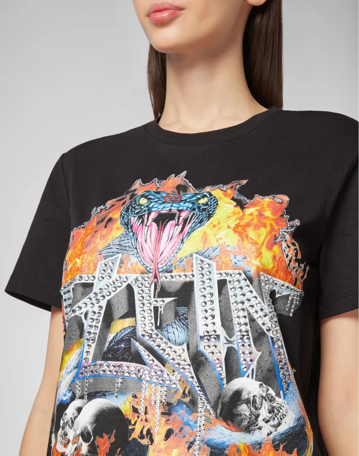 T-shirt Round Neck SS Psychosocial, цвет: Черный