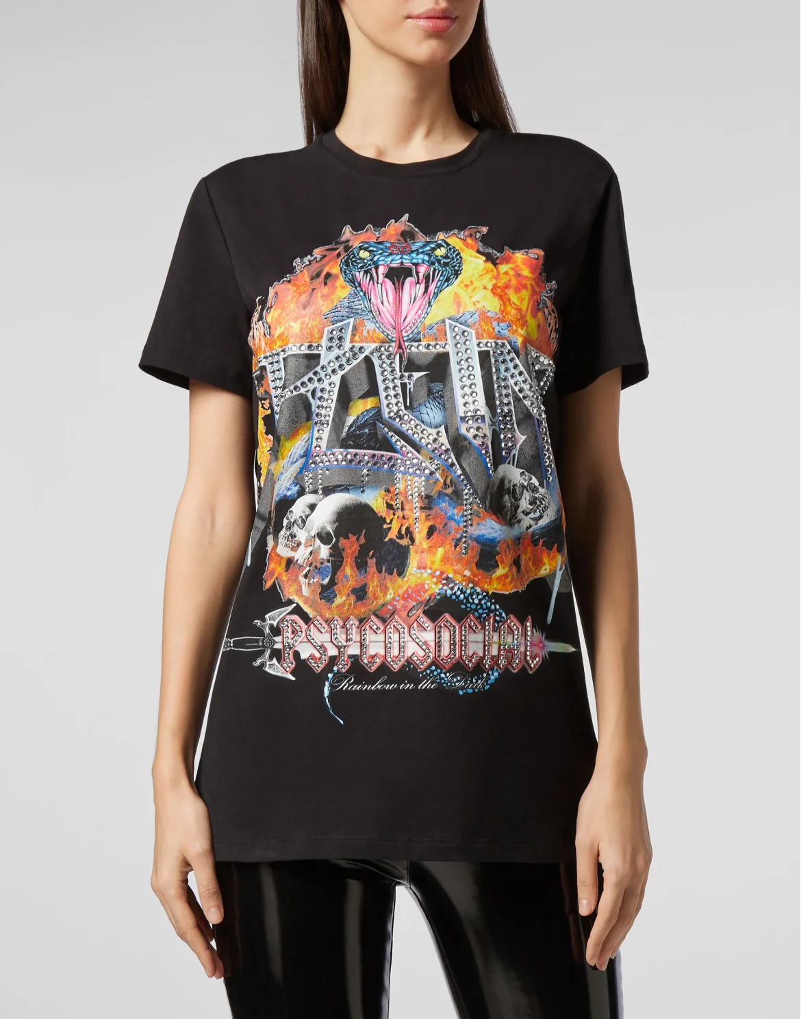 T-shirt Round Neck SS Psychosocial, цвет: Черный