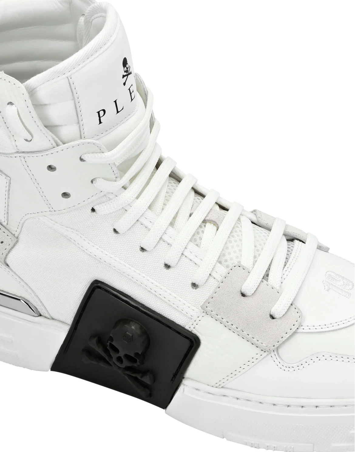 HI-TOP SNEAKERS PHANTOM KICK$ SKULL, цвет: Белый