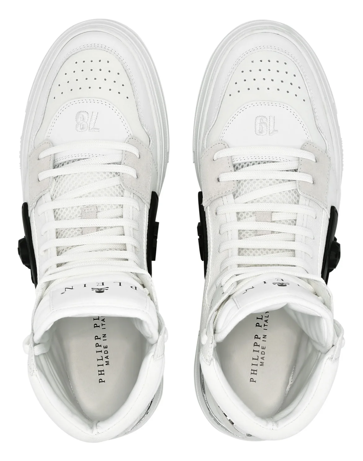 HI-TOP SNEAKERS PHANTOM KICK$ SKULL, цвет: Белый