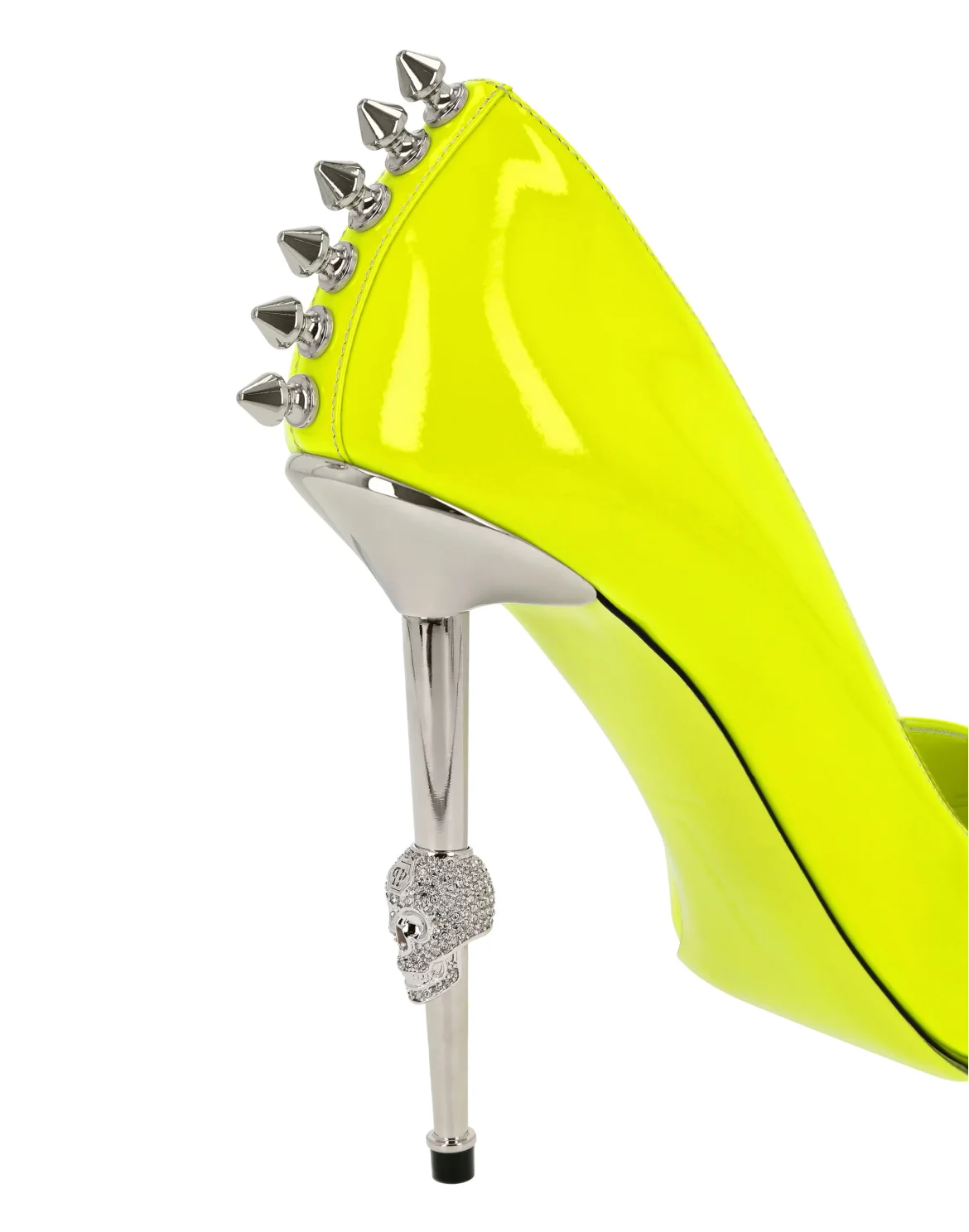 Patent Leather Decollete Hi-Heels Studs, цвет: Желтый