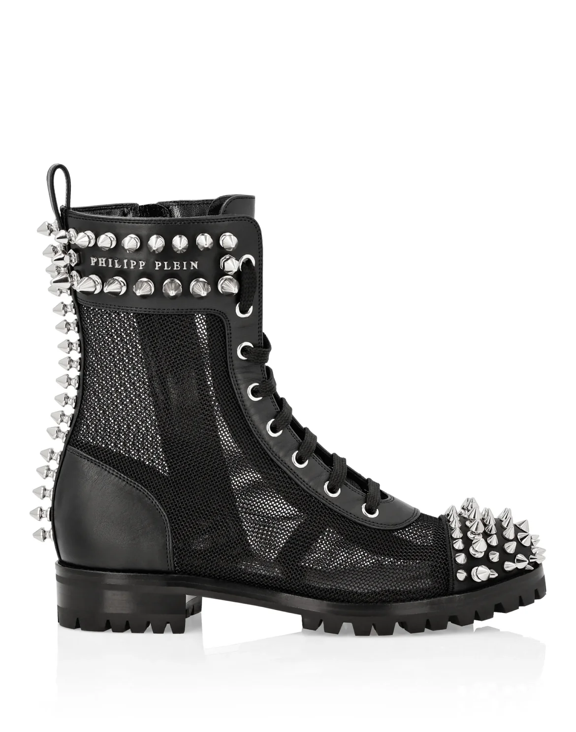 Boots Low Flat Studs, цвет: Черный