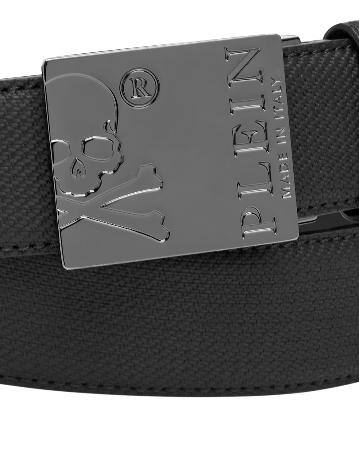 Leather Belt Skull and Plein, цвет: Черный