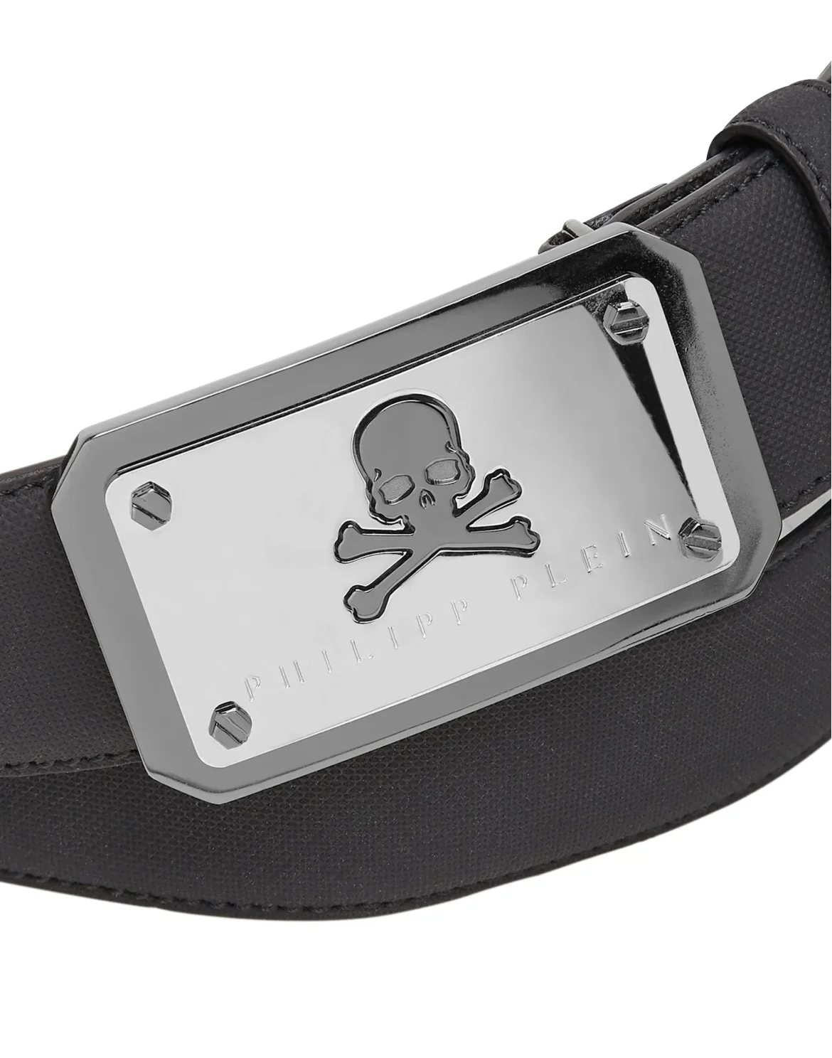 Leather Belt Skull and Plein, цвет: Черный