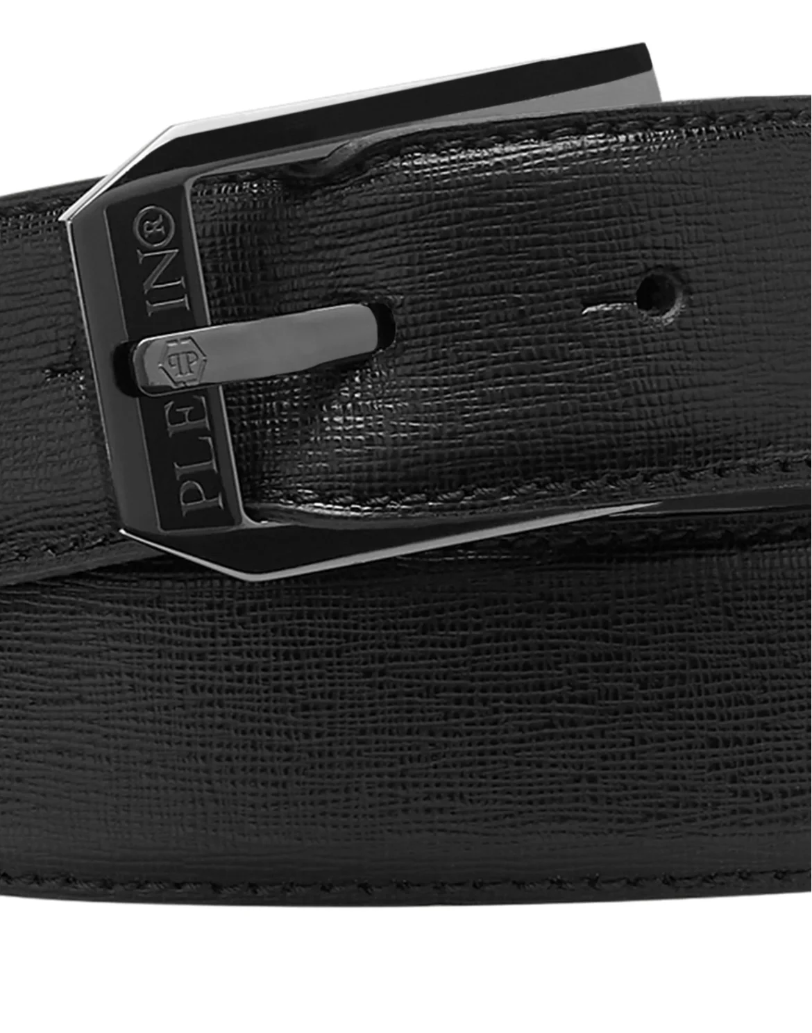 Leather Belt Philipp Plein TM, цвет: Черный