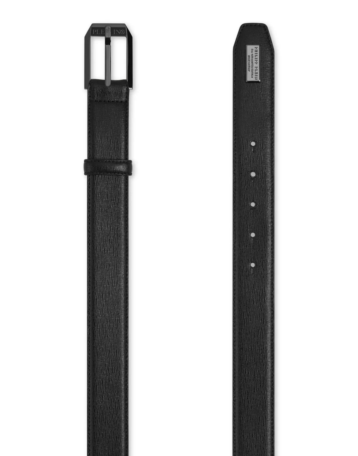 Leather Belt Philipp Plein TM, цвет: Черный